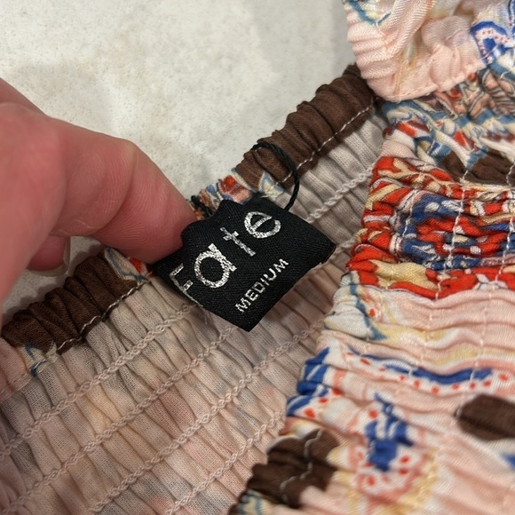 Fate Women's Long Dress - Pink and Brown Floral - Picture 13 of 16